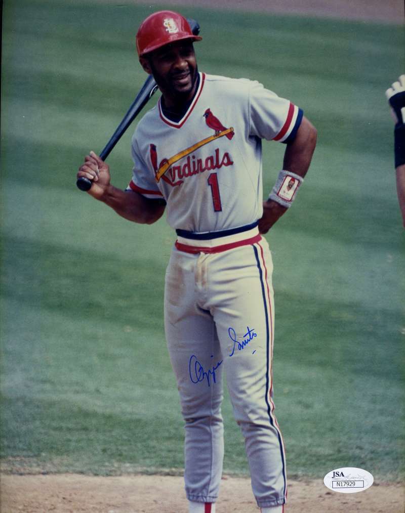 Ozzie Smith Jsa Cert 1/1 Original Image 8x10 Photo Poster painting Authentic Autograph