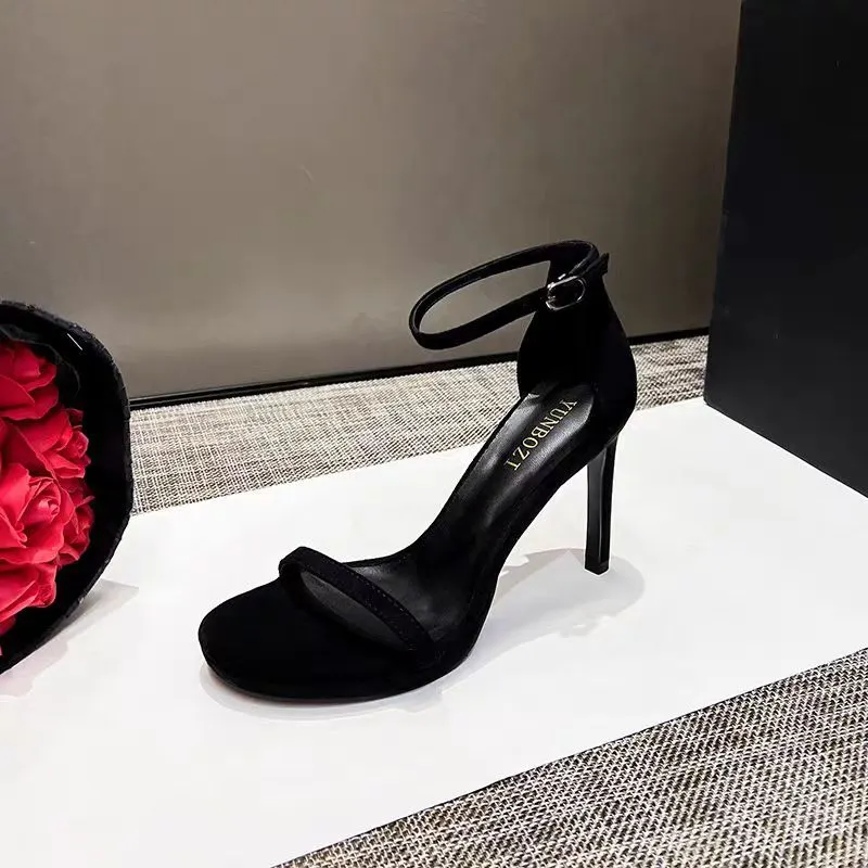 Breakj Breakj New Summer Net Red High Heels With Sexy 12Cm Fine And Silver Waterproof Table Sandals Woman
