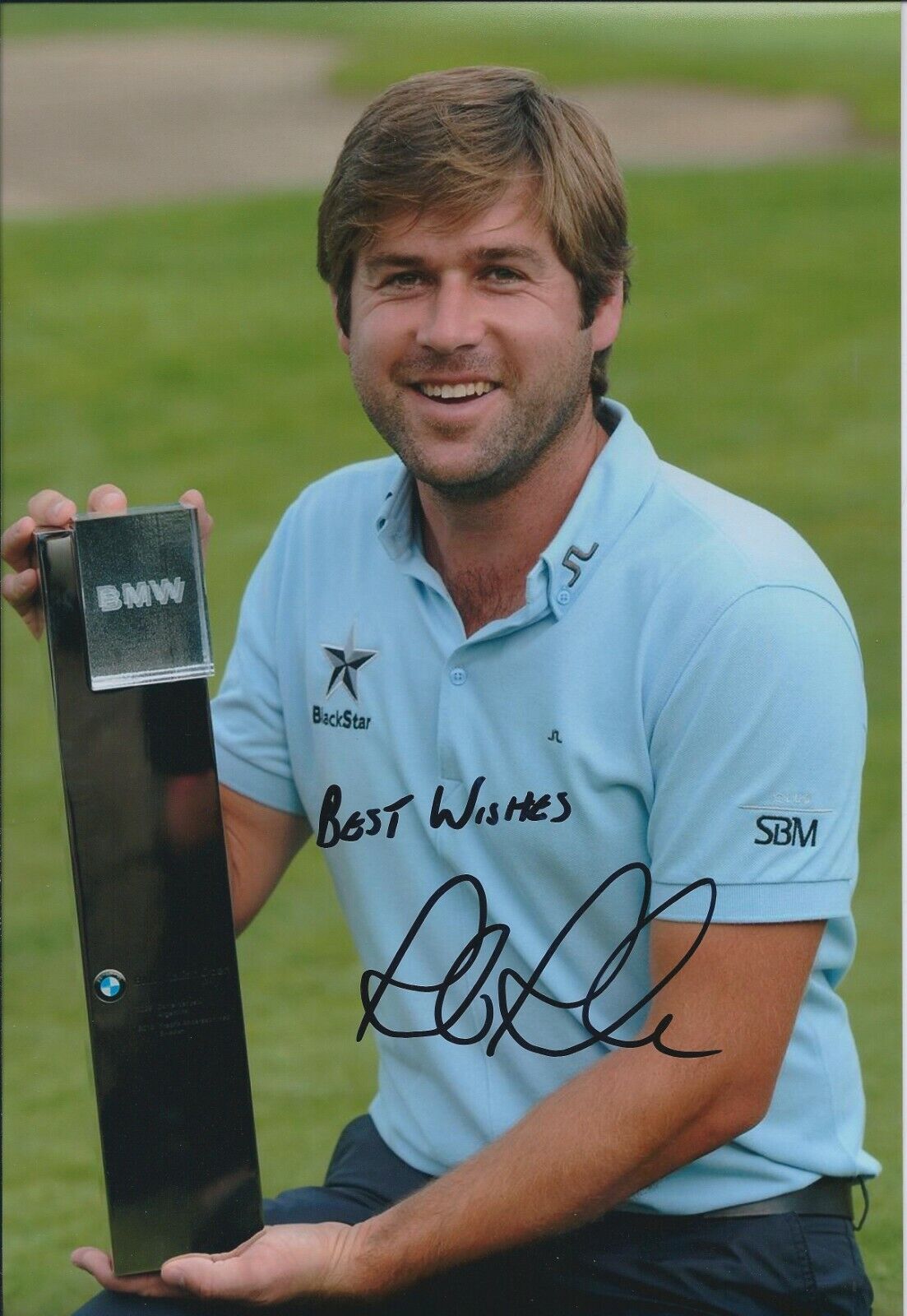 Robert Rock SIGNED Authentic Autograph 12x8 Photo Poster painting AFTAL COA British Golf Player