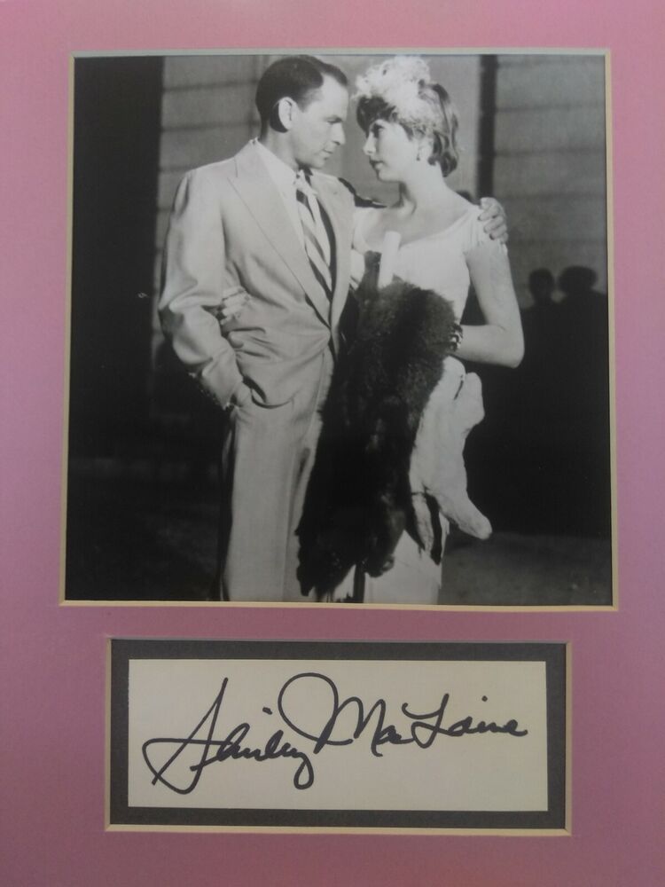 Shirley Maclaine - signed 8x10 matte with index inside