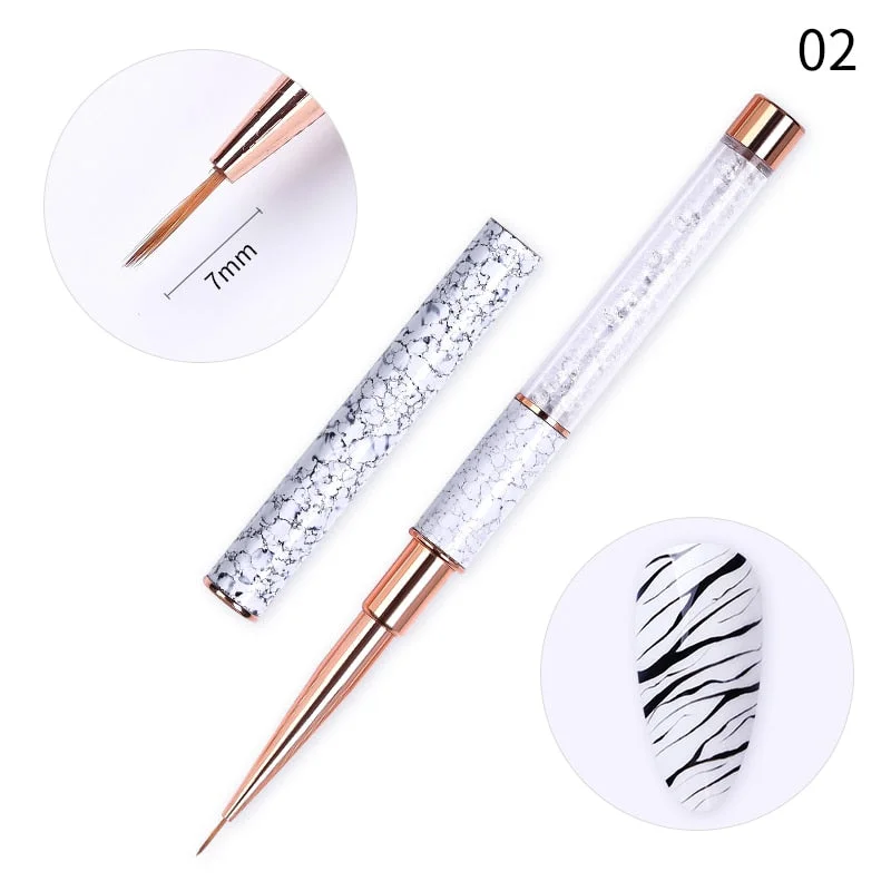 Liner Nail Art Acrylic Liquid Powder Carving UV Gel Extension extension Painting Brush Lines Liner Drawing Pen Manicuring Tools-Nail Inspo