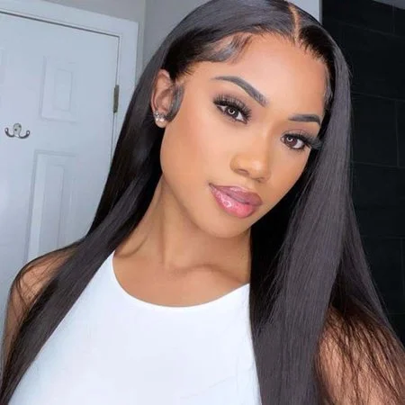 WEQUEEN "Susan" Smooth Long Straight 13x6 Lace Front Wig Brazilian Virgin Hair