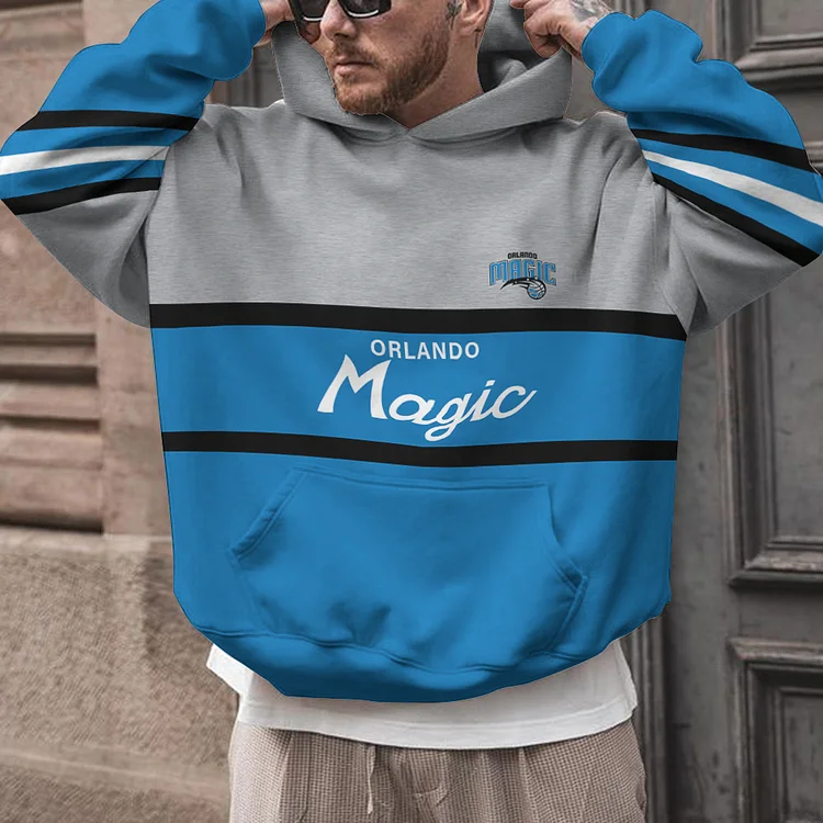 Orlando Magic Printed Hooded Pocket Pullover Hoodie