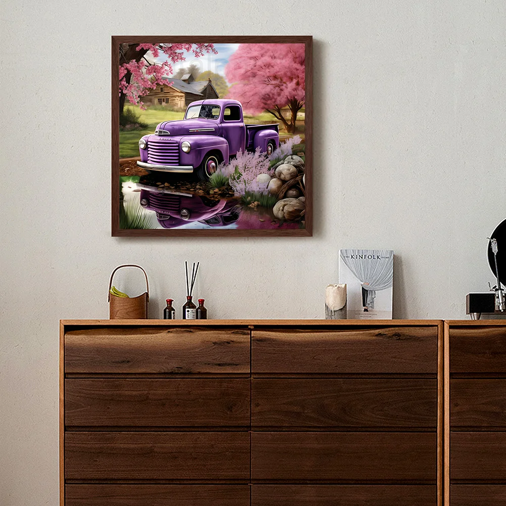 Diamond Painting - Full Round Drill - Car(Canvas|30*30cm)