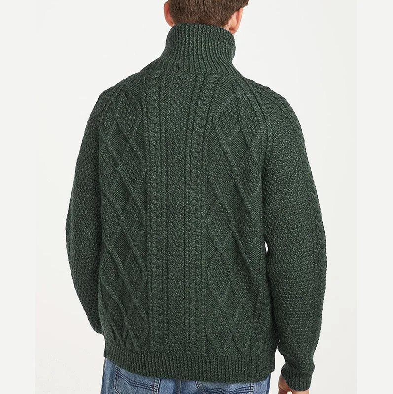 Men's Vintage Knitted Stand Collar Zipper Cardigan-inspireuse