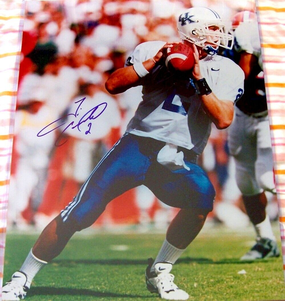 Tim Couch autographed signed autograph Kentucky Wildcats 16x20 poster size Photo Poster painting