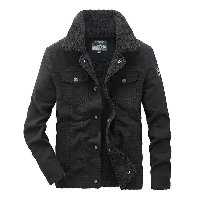 Men's Fortress Padded Cotton Military Jacket &ndash; Fleece Lined &ndash; view 2
