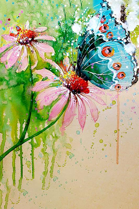 

Butterfly On A Flower – Paint By Numbers - 40*50CM, 501 Original