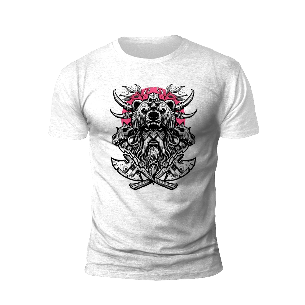 Viking Bear with Swords T-Shirt
