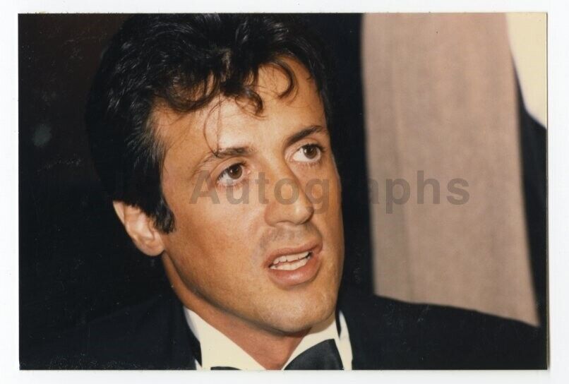 Sylvester Stallone - Candid Photo Poster painting by Peter Warrack - Previously Unpublished