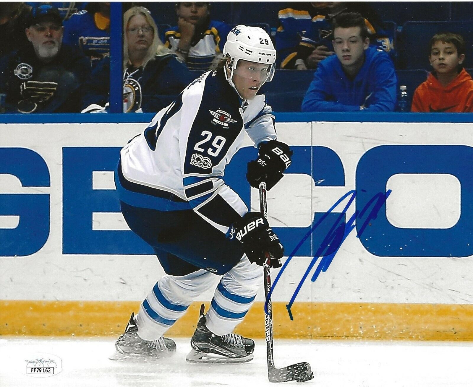 Patrik Laine signed Winnipeg Jets 8x10 Photo Poster painting autographed 5 JSA