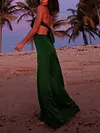 Irregular Clipping Backless Condole Belt Maxi Dress