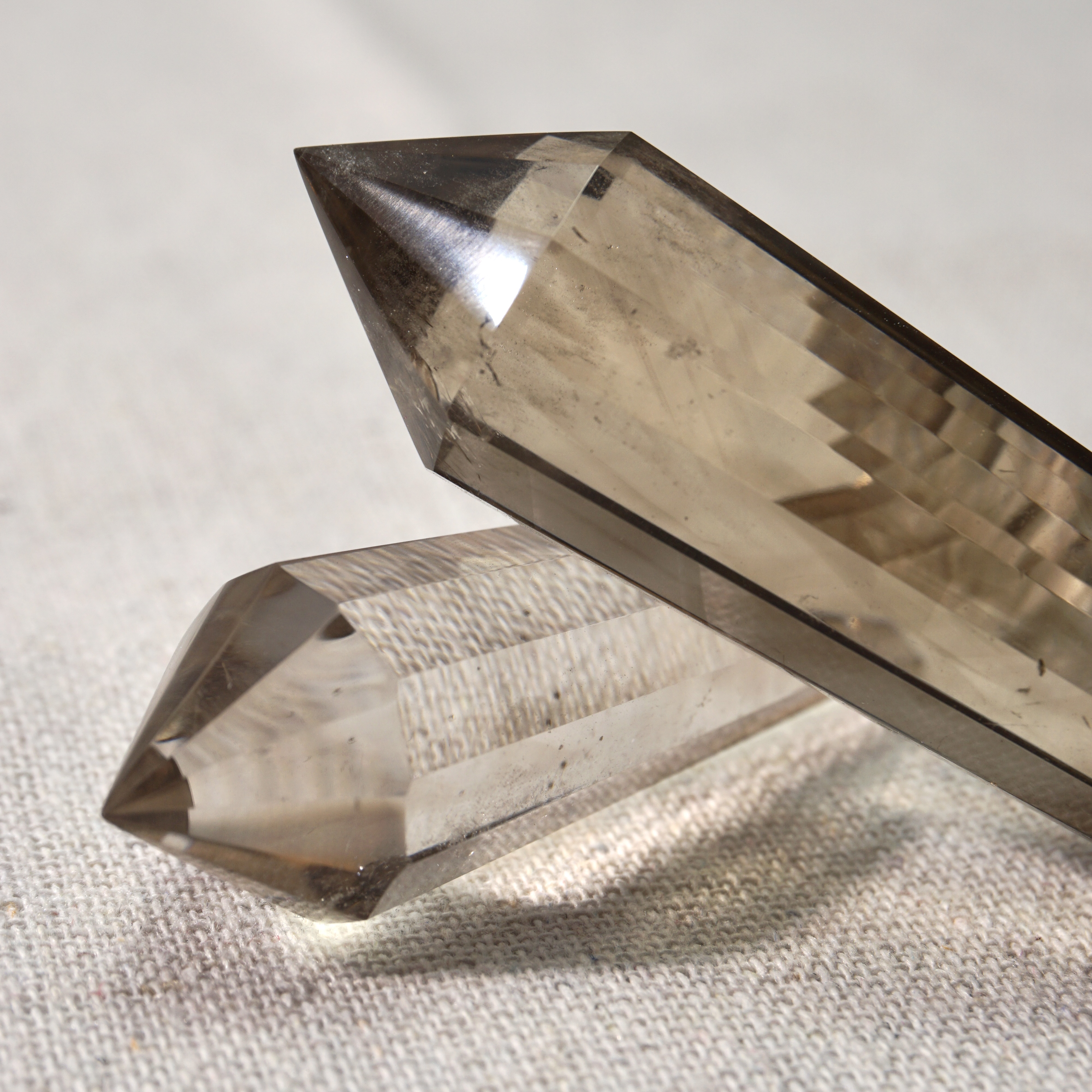 12-Pronged Smoky Quartz Double Terminated Point/Wand