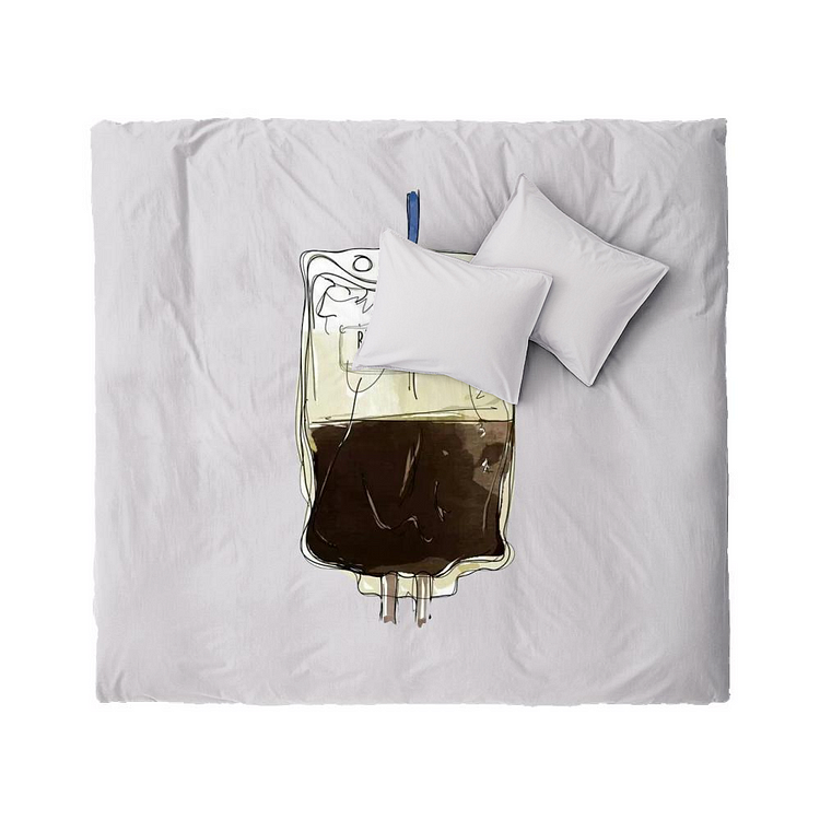 Black Coffee Infusion, Coffee Duvet Cover Set