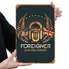 Foreigner - Panneaux en &eacute;tain m&eacute;tallique(20*30cm/30*40cm) - Musique