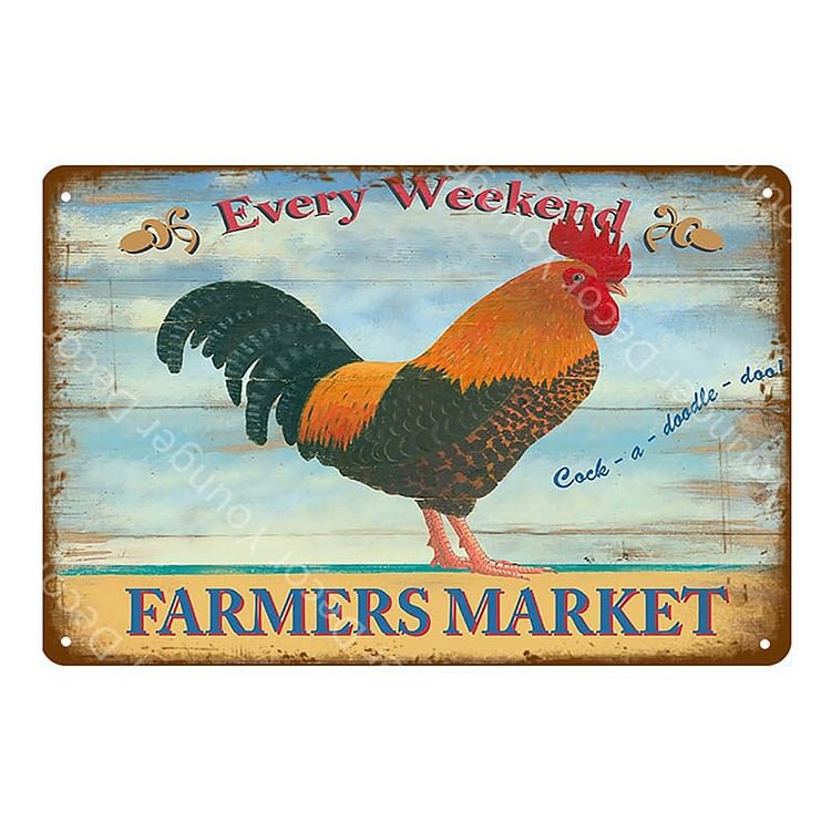 Jeek Chicken - Vintage Tin Signs/Wooden Signs - 7.9x11.8in & 11.8x15.7in