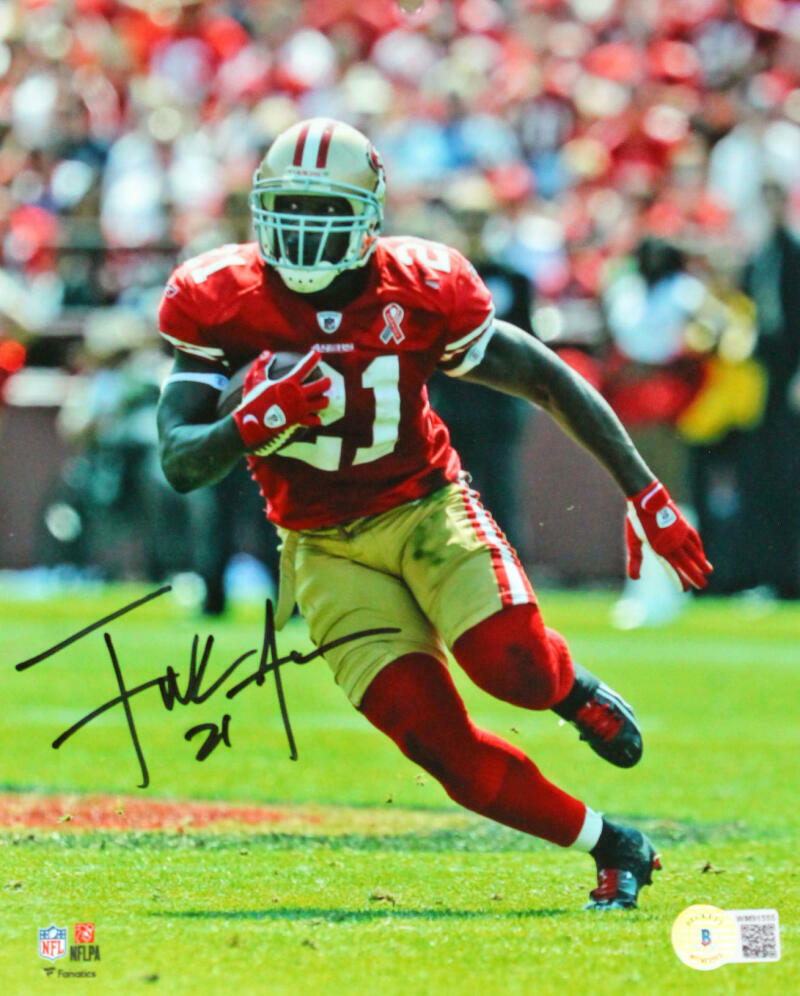 Frank Gore Signed San Francisco 49ers Red Running 8x10 Photo Poster painting-Beckett W Hologram