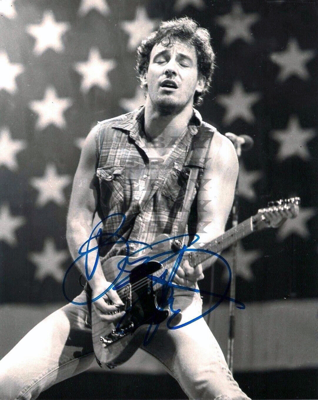 Bruce Spring Stean Autographed signed 8x10 Photo Poster painting Reprint