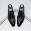 Premium Mens Brown Derby Wedding Dress Shoes