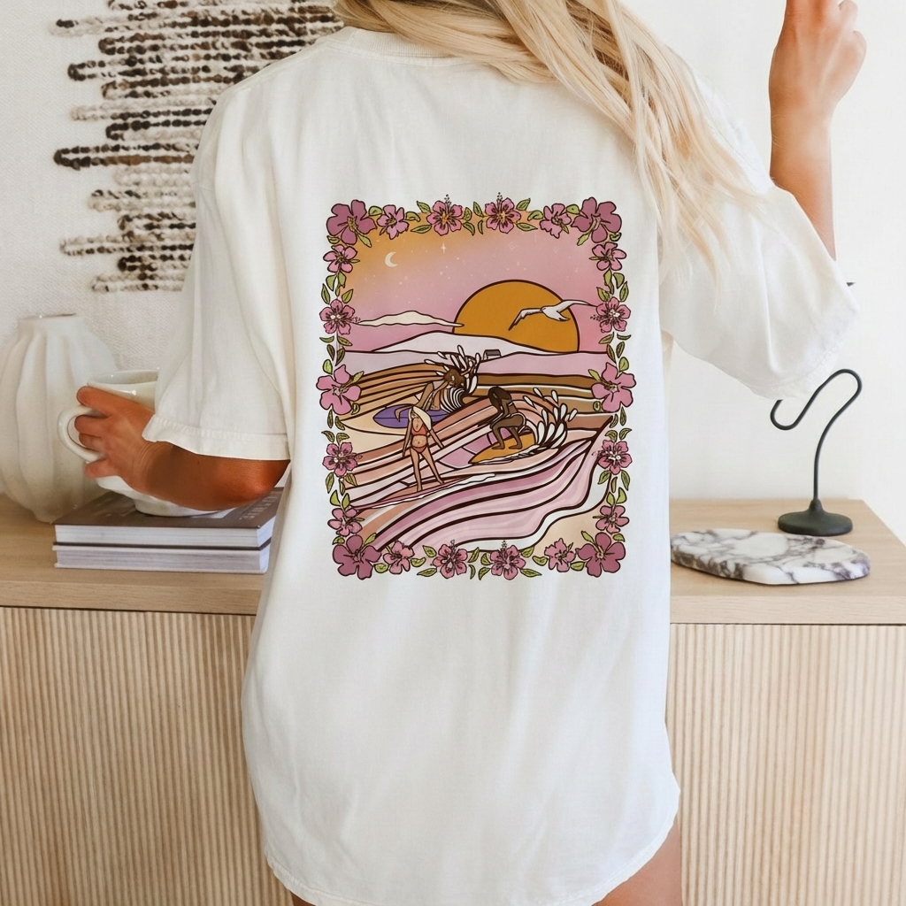 thesupersurf Women's Surf Vibe Printed T-shirt 