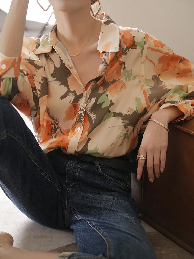 Chiffon Floral Shirt