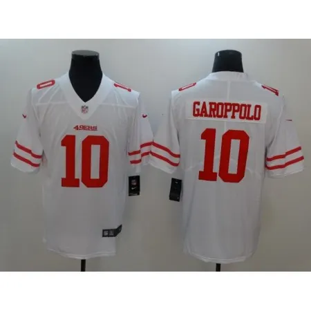 Men's  San Francisco 49ers #10 Jimmy Garoppolo White Vapor Untouchable Limited Stitched NFL Jersey