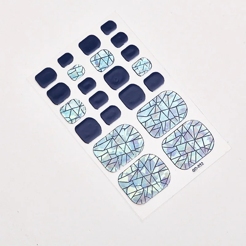 22 Tips/Sheet Minimalist Design Nail Wraps DIY Nail Stickers Designer Nail Decoration Colorful Nail Stickers Nail Tape Nails Art