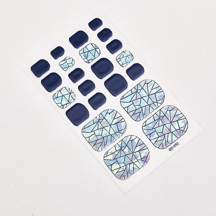 22 Tips/Sheet Minimalist Design Nail Wraps DIY Nail Stickers Designer Nail Decoration Colorful Nail Stickers Nail Tape Nails Art