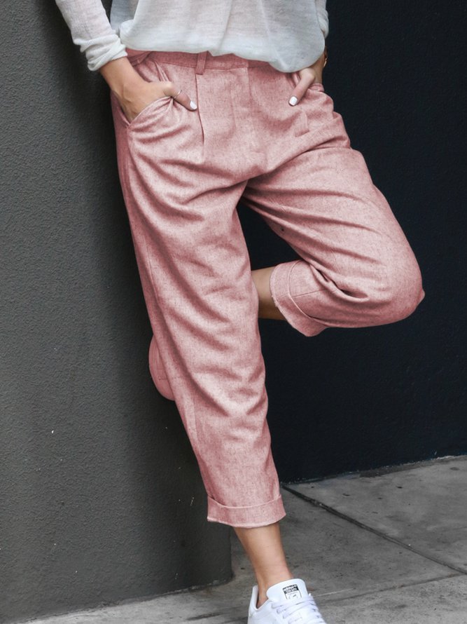 Cotton Plain Pants