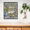 Four Seasons Of Summer-14CT Stamped Cross Stitch 40*51cm/15.75*20.08in