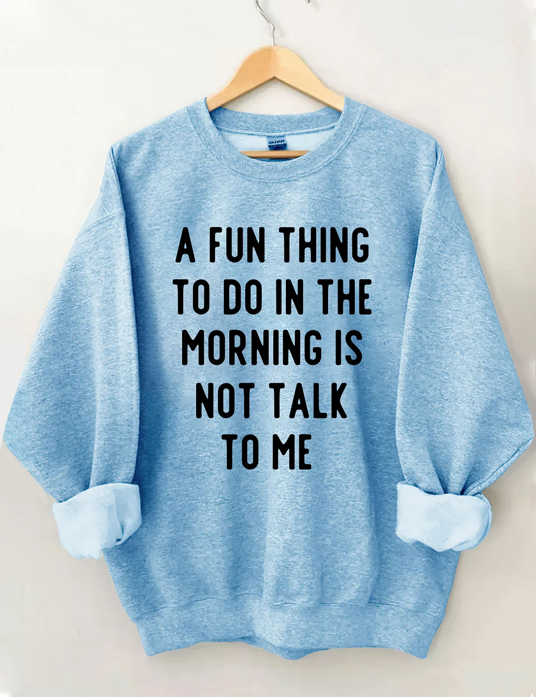 A Fun Thing To Do In The Morning Is Not Talk To Me Sweatshirt