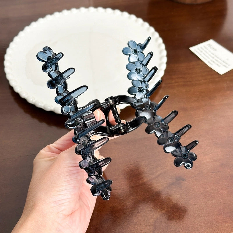 Women’s Retro Flower Plastic Resin Flowers Hair Claws