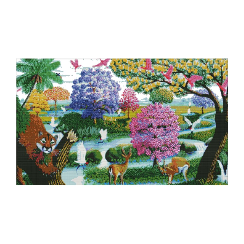 Fairyland - 14CT Stamped Cross Stitch(71*47cm)