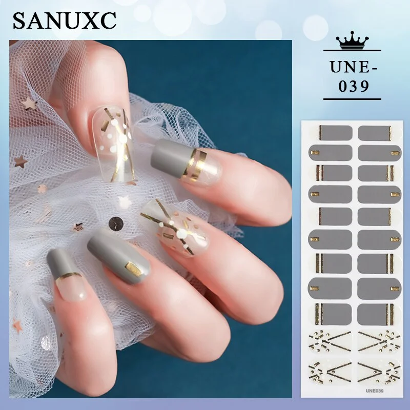 Churchf 22 Tips Shiny Nail Polish Stickers Wholesale Nail Art Decoration Decals Fashion Nail Stickers for Woment Manicure Gifts-Nail Inspo-Outfit Ideas