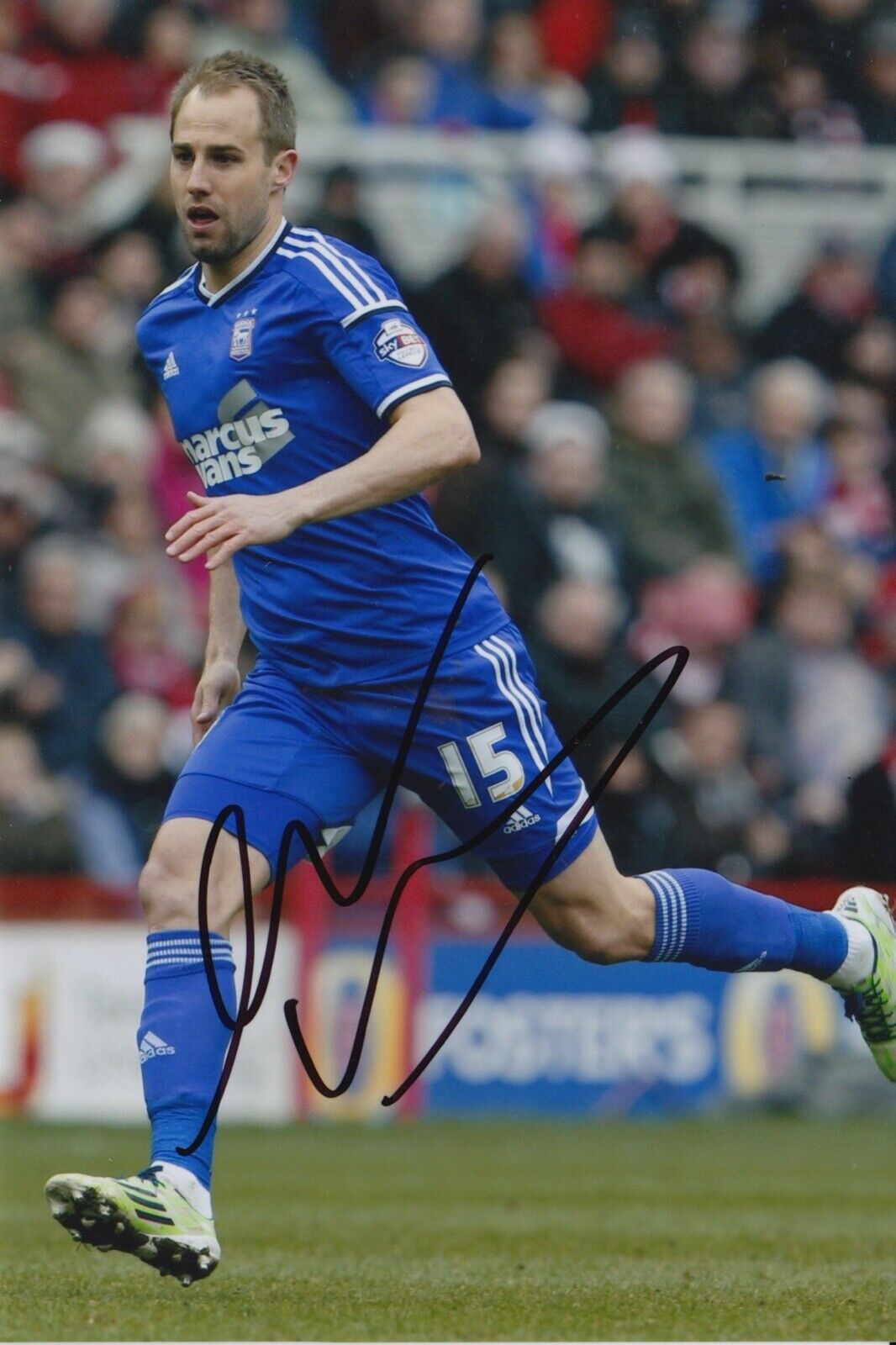 LUKE VARNEY HAND SIGNED 6X4 Photo Poster painting - FOOTBALL AUTOGRAPH - IPSWICH TOWN 1.