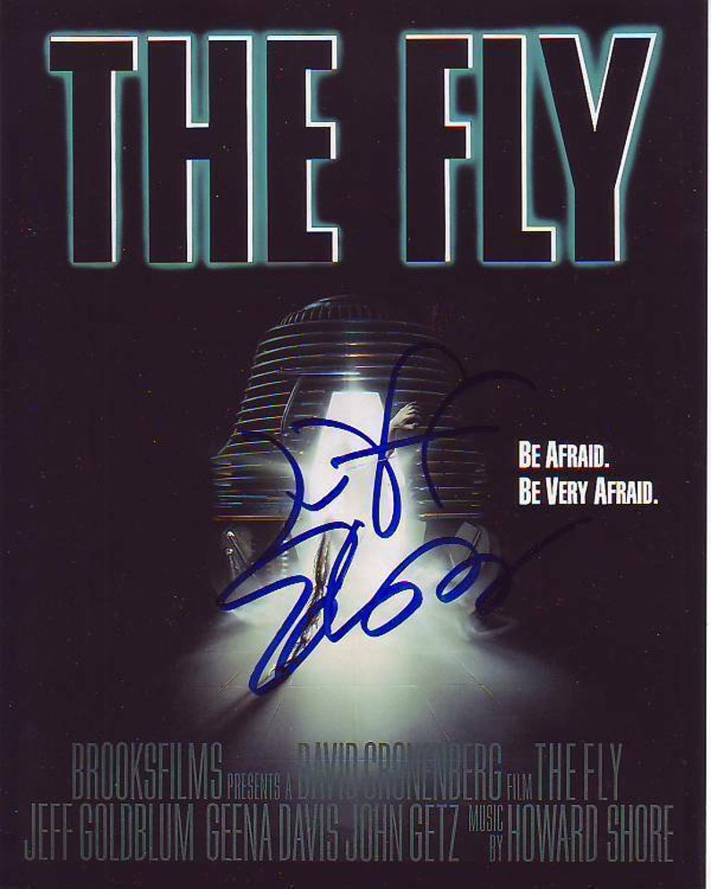 Jeff goldblum signed autographed the fly seth brundle Photo Poster painting