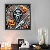Diamond Painting - Partial Special Shaped Drill - Halloween Skeleton(Canvas|30*30cm)