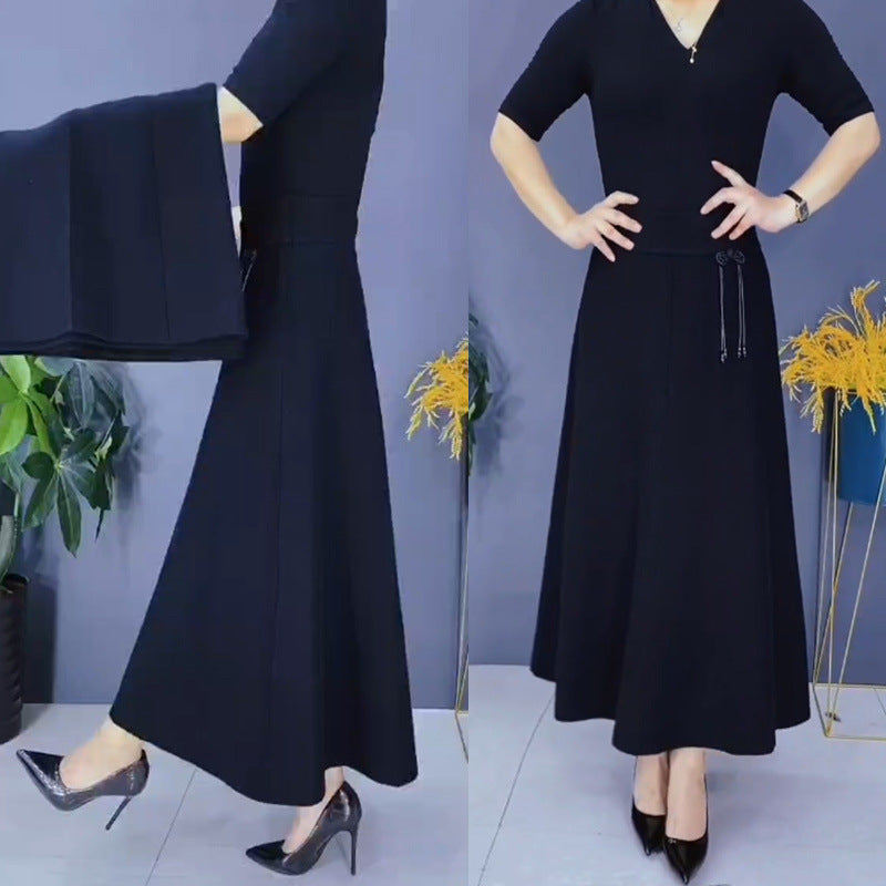 🔥Buy now and pay only 10%💕Women’s Elastic High Waisted Thick Long Skirt