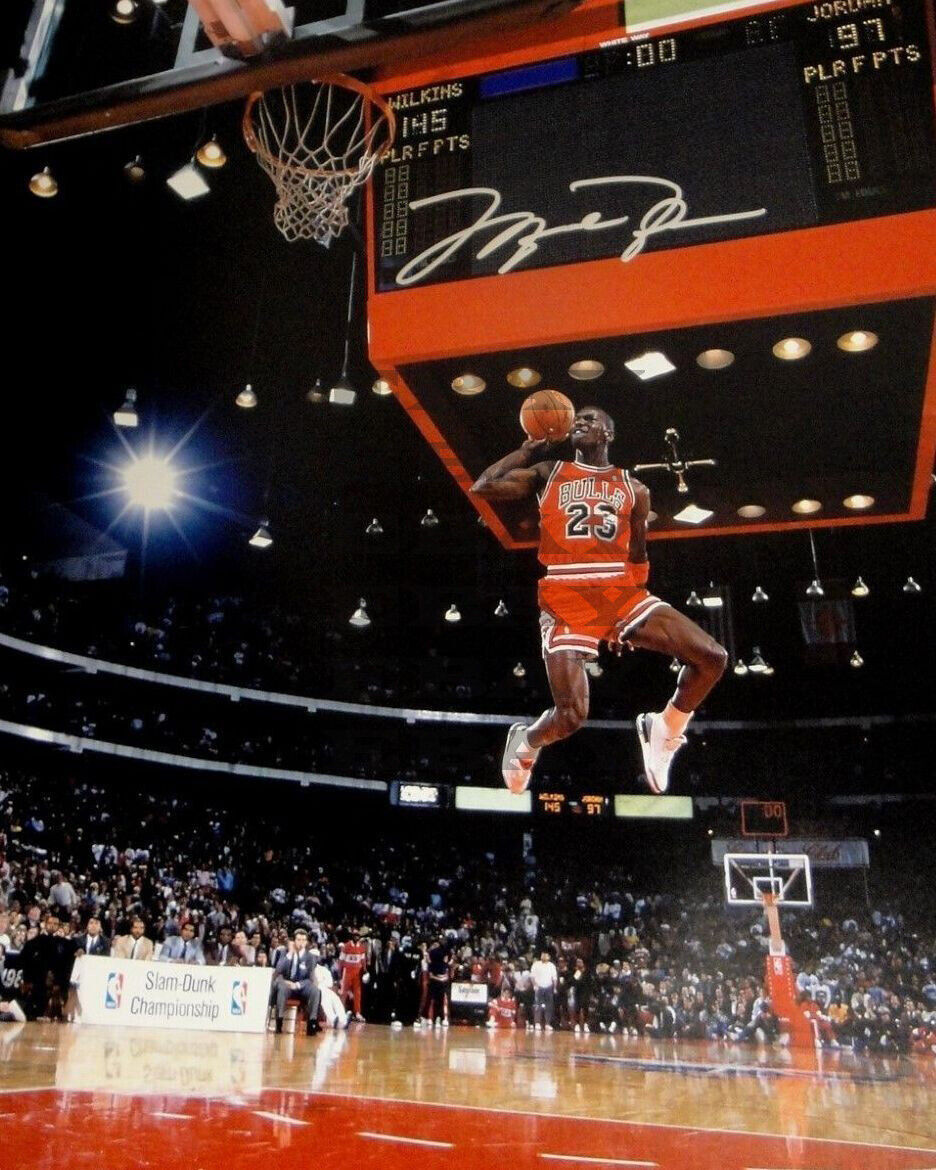 Michael Jordan Chicago Bulls Signed 8x10 Autographed Photo Poster painting Reprint