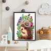 >SALE<5D DIY Partial Special Shaped Drill Diamond Painting Hedgehogs Kit Decor 30x40cm