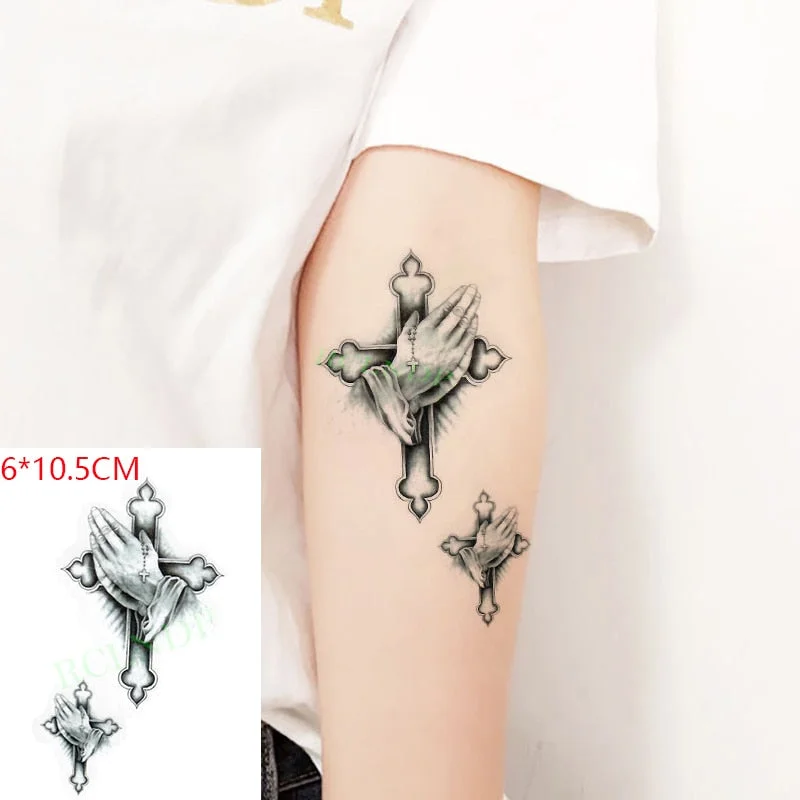 Waterproof Temporary Tattoo Sticker Love Heart Pattern Letters Design Arabic Writing Flash Tatoo Fake Tatto for Woman Men