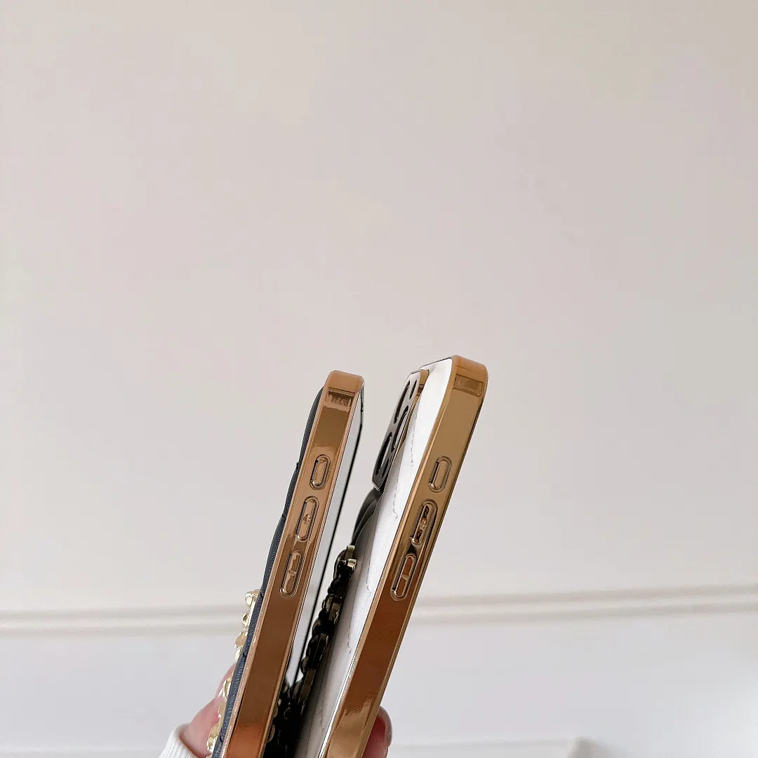 YSL Luxury Loulou In Quilted Leather Electroplating Apple iPhone Case