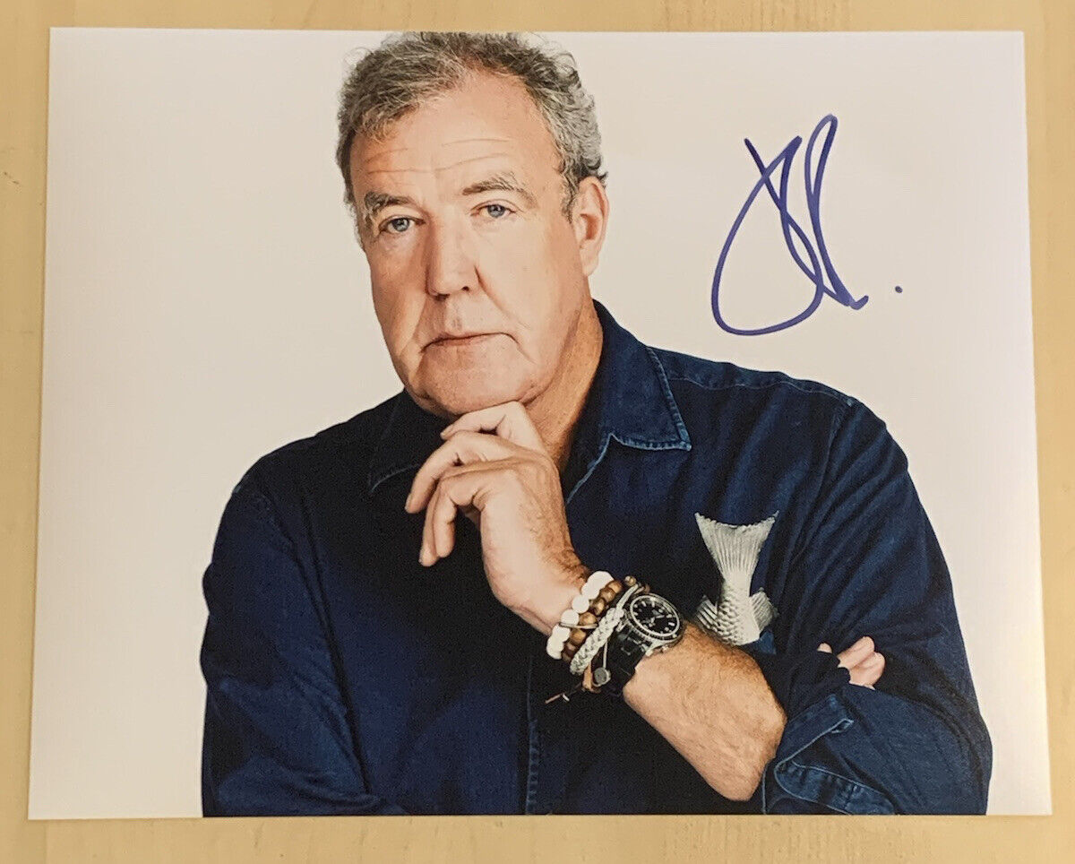 JEREMY CLARKSON HAND SIGNED 8x10 Photo Poster painting AUTOGRAPHED TOP GEAR SHOW COA