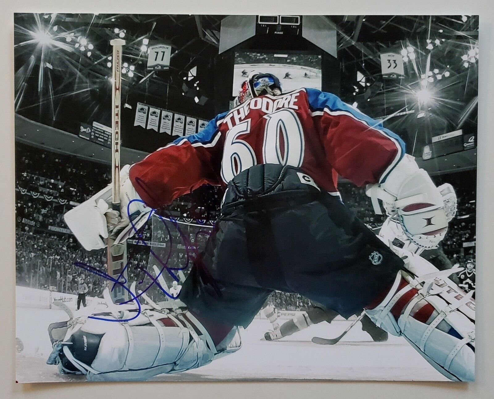 Jose Theodore Signed 8x10 Photo Poster painting Hockey NHL Colorado Avalanche Goalie RAD