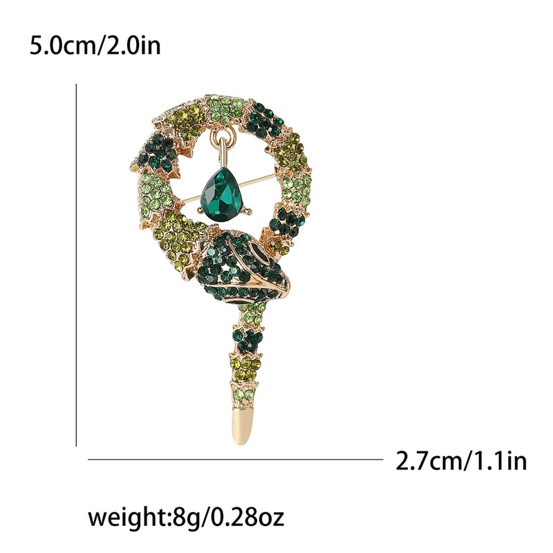 Lady Pin Snake Alloy Unisex Brooches