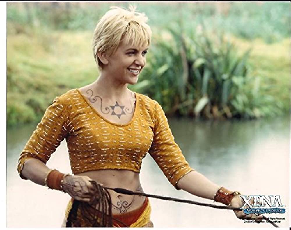 Xena Warrior Princess Renee OConnor Photo Poster painting with henna