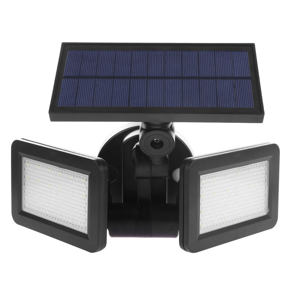 

Waterproof Dual Head 48LED Solar Outdoor Wall Light Radar Sensor Spotlight, 501 Original