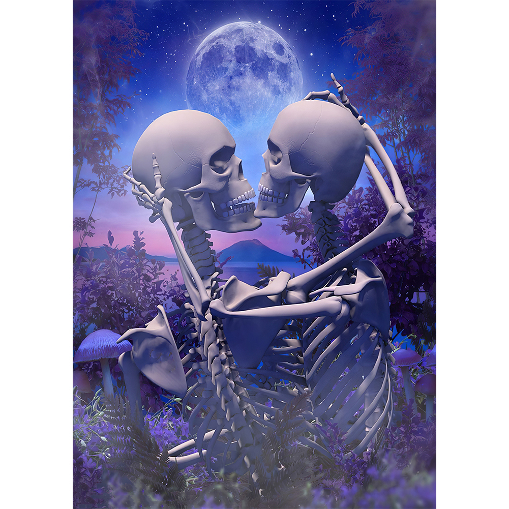 

Beautiful Skull - Round Drill Diamond Painting - 30*40CM, 501 Original
