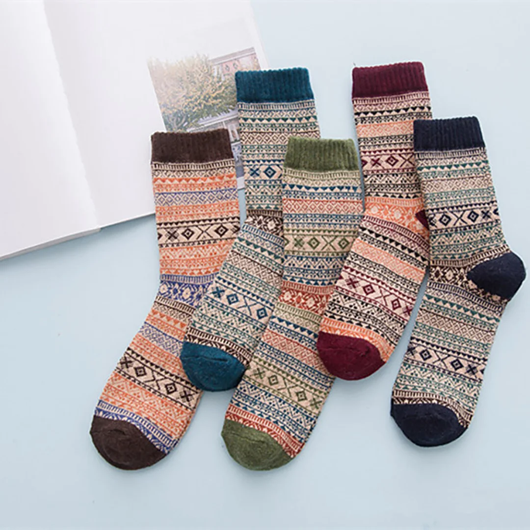 Retro High-End Comfort National Style Warm Socks