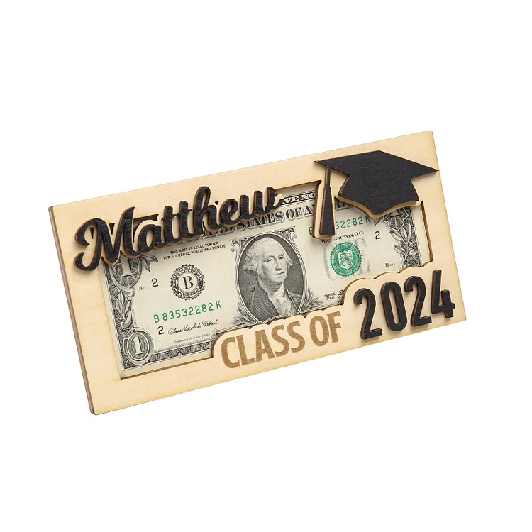Graduation Gifts 2024 Personalized Graduation Wallet with Name and Text Graduation Gifts for Her/Him